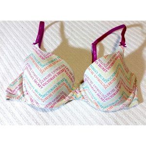 Victoria's Secret Cotton Demi Bra 34C Convertible